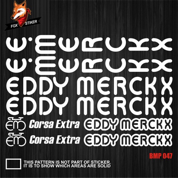 Bicycle Frame Decal Stickers  EDDYMERCKX-01